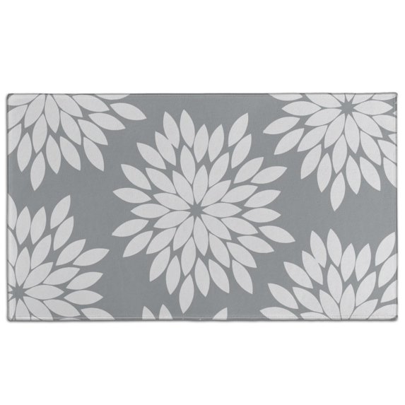 Bohemian Retro Floral Non-Slip Entryway Door Mat,Boho Indoor Decor Durable Low Plush Door Mat,Washable Welcome Rug for Patio Hallway Home Decor 17x30 Inches