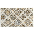 thumbnail image 1 of Bohemian Retro Floral Non-Slip Entryway Door Mat,Boho Indoor Decor Durable Low Plush Door Mat,Washable Welcome Rug for Patio Hallway Home Decor 17x30 Inches, 1 of 3