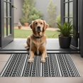 thumbnail image 1 of Bohemian Retro Floral Non-Slip Entryway Door Mat,Boho Indoor Decor Durable Low Plush Door Mat,Washable Welcome Rug for Patio Hallway Home Decor 20x32 Inches, 1 of 7