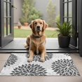 thumbnail image 1 of Bohemian Retro Floral Non-Slip Entryway Door Mat,Boho Indoor Decor Durable Low Plush Door Mat,Washable Welcome Rug for Patio Hallway Home Decor 20x32 Inches, 1 of 6