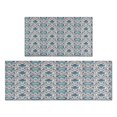 thumbnail image 1 of Bohemian Retro Geometric Design Kitchen Rugs and Mats Sets Of 2,Kitchen Decoration Rugs,Rubber Backing Non-Slip Floor Mat for Sink Washable Waterproof Laundry Room Runner Rugs, 1 of 7