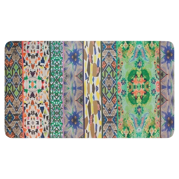 Bohemian Retro Geometric Patterns (2) Welcome Doormat for Indoor/Outdoor Entrance Bohemian Retro Geometric Patterns (2) Decoration Door Mat Kitchen Door Mat Bedroom Doormat 17x30 Inch