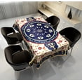 thumbnail image 1 of Bohemian Retro Style Tablecloth Fashion Design Printing Decorative Geometric Pattern Home Textile Waterproof Table Tablecloth, 1 of 5