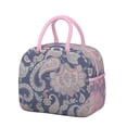 thumbnail image 1 of Bohemian Reusable Lunch Tote - Rustic Antique Floral Design, Thermal Insulation & Waterproof, Spacious Interior + Outer Storage for Meal Prep & Commute, 1 of 6