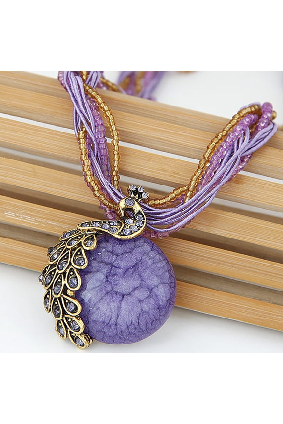 Bohemian Rhinestone Necklace Pendant Statement Jewelry Accessories Womens Necklaces Pendants