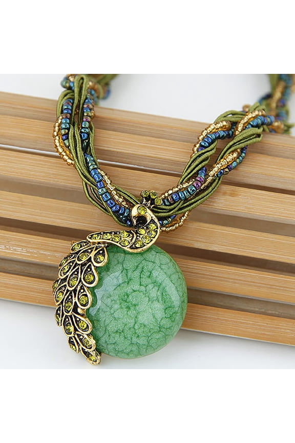 Bohemian Necklace Pendant Statement Accessories for Women featuring Rhinestone Design Ideal Choice