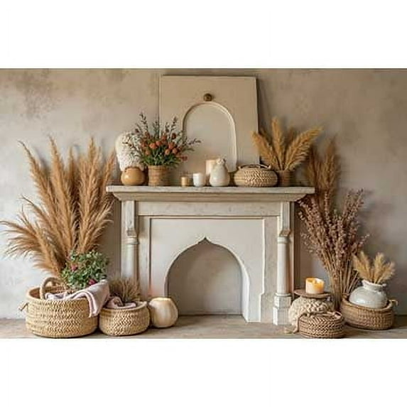 Bohemian Room Home rations Photo Backdrop Natural Gre Plants Photography Studio Background Arch Bedroom Wallpaper