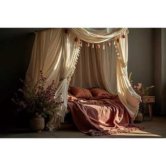 Bohemian Room Home rations Photo Backdrop Natural Gre Plants Photography Studio Background Arch Bedroom Wallpaper
