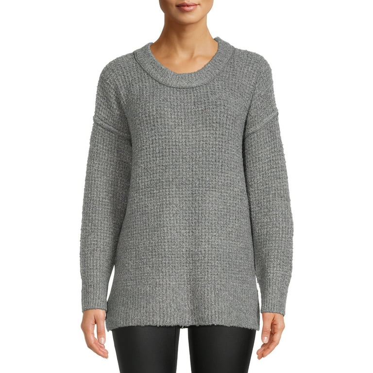 Crew-Neck Tunic Sweater