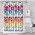 thumbnail image 1 of Bohemian Rustic Shower Curtain 72x72 Inches Tribal Pattern Polyester Fabric Vintage Style Earth Tone Bathroom Decor, 1 of 5