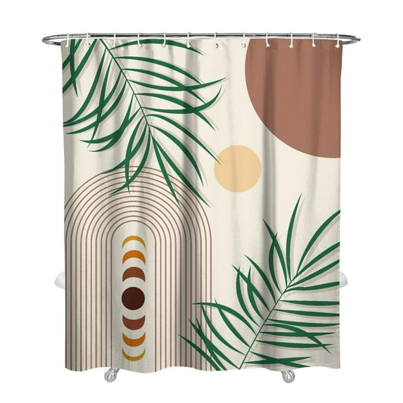 Bohemian Rustic Shower Curtain 72x84 Inches Vintage Tribal Pattern Polyester Fabric Bathroom Decor