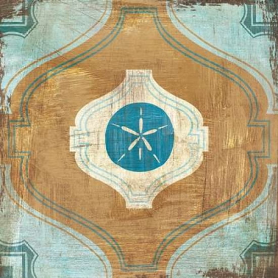 Bohemian Sea Tiles VII Canvas Art - Cleonique Hilsaca (24 x 24)
