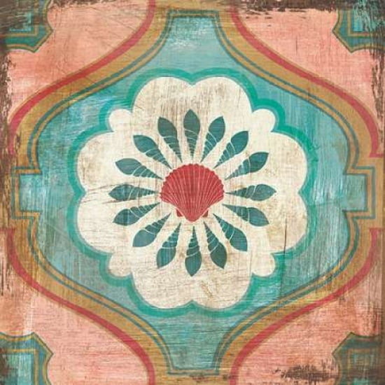 Bohemian Sea Tiles VIII Canvas Art - Cleonique Hilsaca (24 x 24)