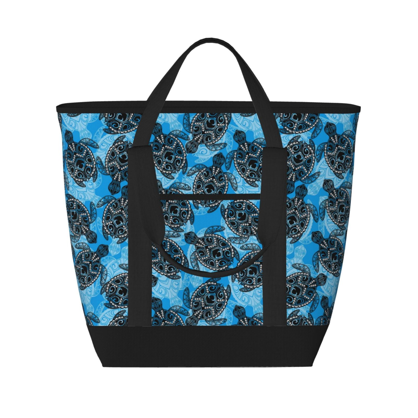 Bohemian Sea Turtle Insulated Cooler Bag, Large Freezer Cooler Tote