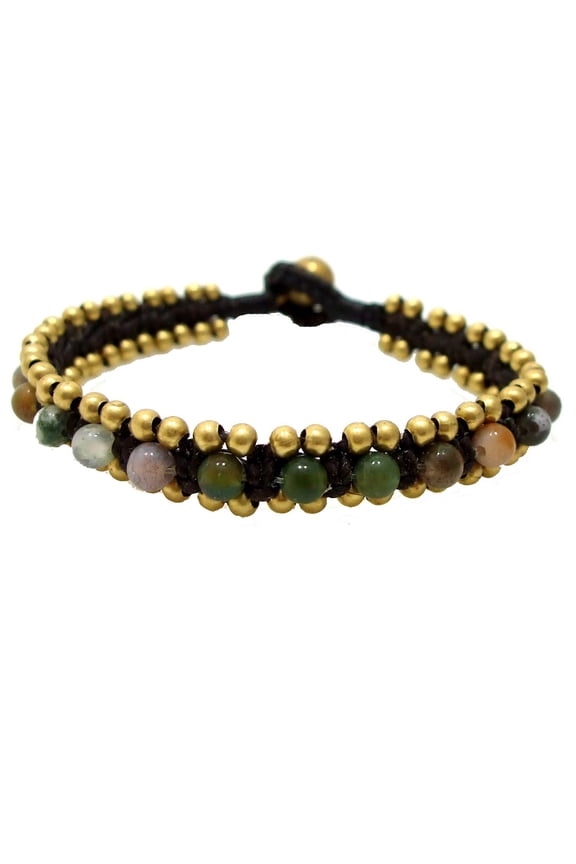 Bohemian Seven Colored Jade Pearl Beaded Stackable Strand Bracelet
