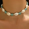 thumbnail image 1 of Bohemian Shell Chain Clavicle Necklace Fashion Rice Beads Multi Layered Necklace Summer Sexy Beach Jewelry Gifts, 1 of 10