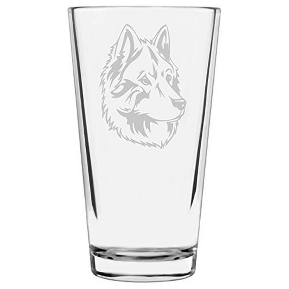 Bohemian Shepherd Chodenhund Dog Themed Etched All Purpose 16oz Libbey Pint Glass