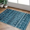 thumbnail image 1 of Bohemian Small Entryway Area Rug, 2x3 Blue Kitchen Rug Non Slip Entry Rugs for Inside House, Geomatric Tribal Doormat Indoor Entrance Throw Rugs Washable for Bedroom Entryway Bathroom, 1 of 6