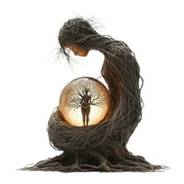 Bohemian Statue Acrylic Plaque Desktop Decoration Art Style Home for Women Men Unique Ornament