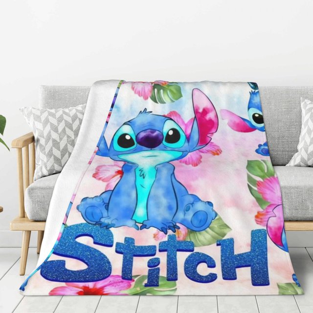 Bohemian Stitch Blanket Super Soft Fuzzy Fleece Anime Throw Blanket for