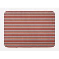 thumbnail image 1 of Bohemian Stripe Bath Mat, Tribal Traditional Ornamental Folk Clothes Looking Design Eastern Print, Plush Bathroom Decor Mat with Non Slip Backing, 29.5" X 17.5", Multicolor, by Ambesonne, 1 of 2