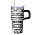 thumbnail image 1 of Bohemian Style 20oz Tumbler with Lids & Straws, Stainless Steel Insulated Coffee Cup, Double Wall Vacuum Leakproof Travel Mug, 1 of 5