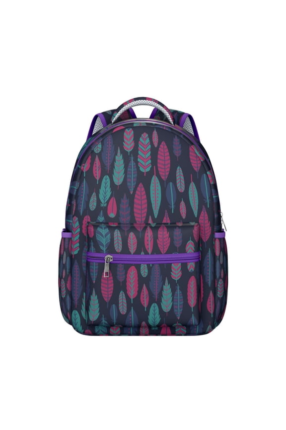 Bohemian Style Abstract Geometric School Backpack, Waterproof and Durable, Adjustable Straps, Comfortable Foam Padding, Large Capacity Bag for Travel and Outdoor Activities
