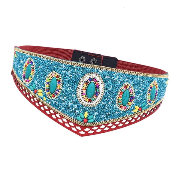 Bohemian Style Adjustable Beaded Waistband Summer Festival Accessory Women's Bel
