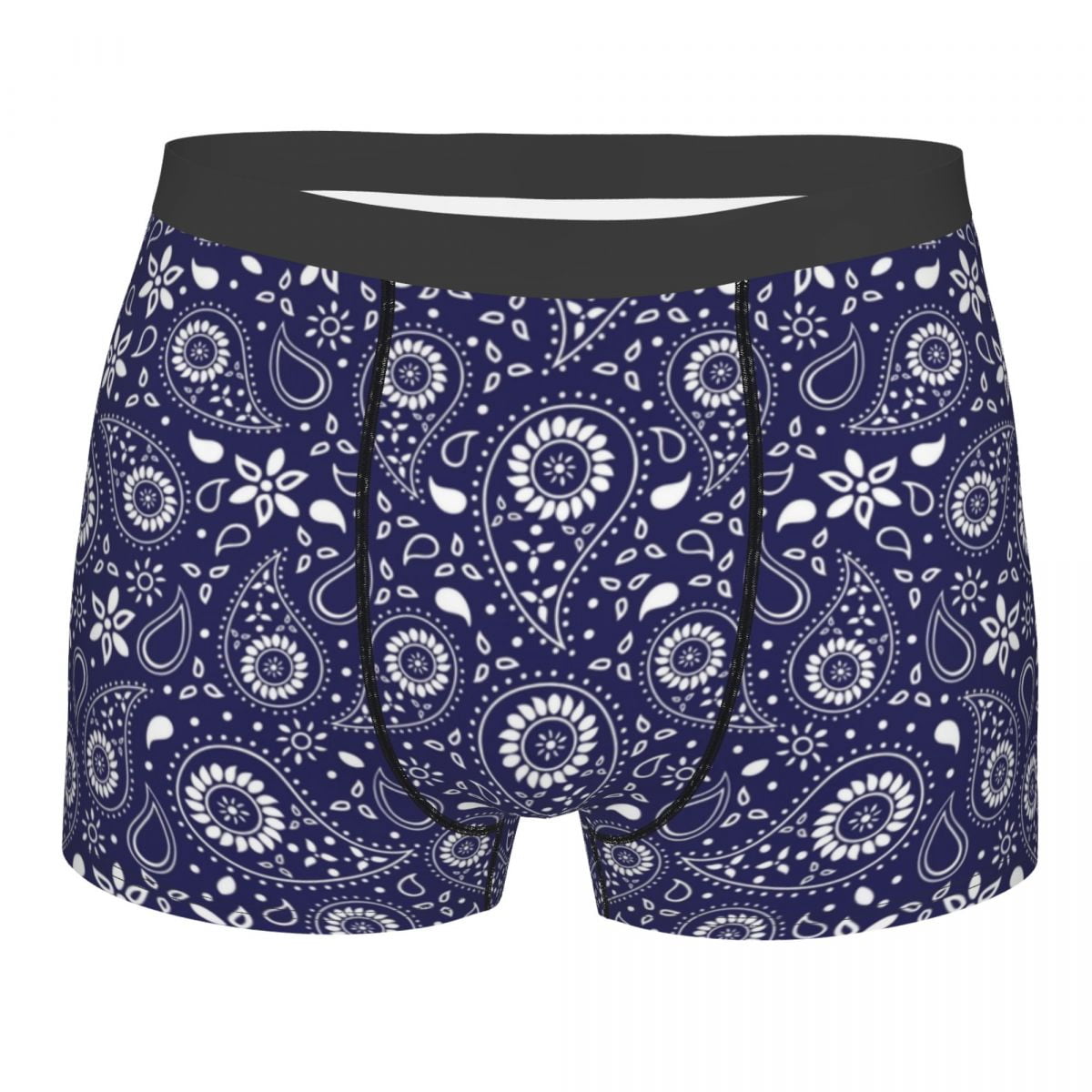 Bohemian Style Bandanna Paisley Floral Print Boxer Shorts For Homme 3D