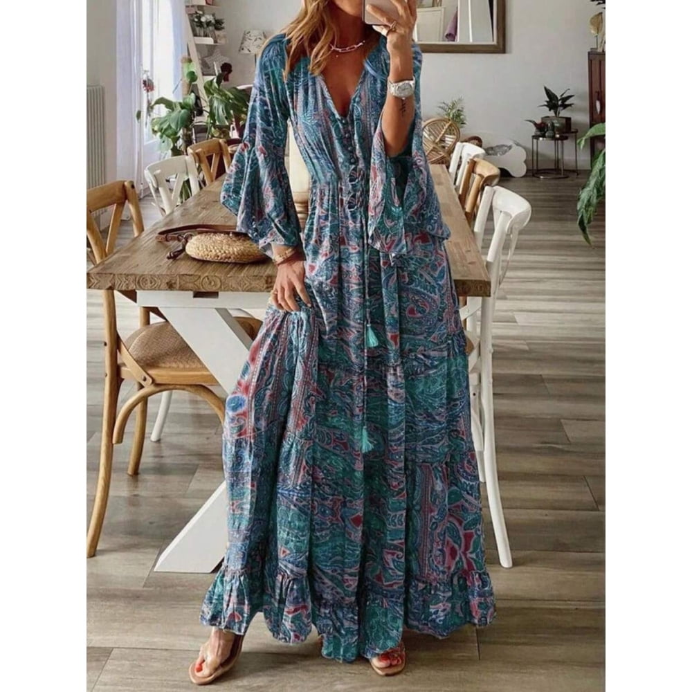 Bohemian Floral Dress