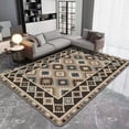 thumbnail image 1 of Bohemian Style Carpet and Rug Persian Ethnic Geometric Pattern Living Room Non-Slip Floor Mats Kitchen Bedroom Bedside Carpet, 1 of 5