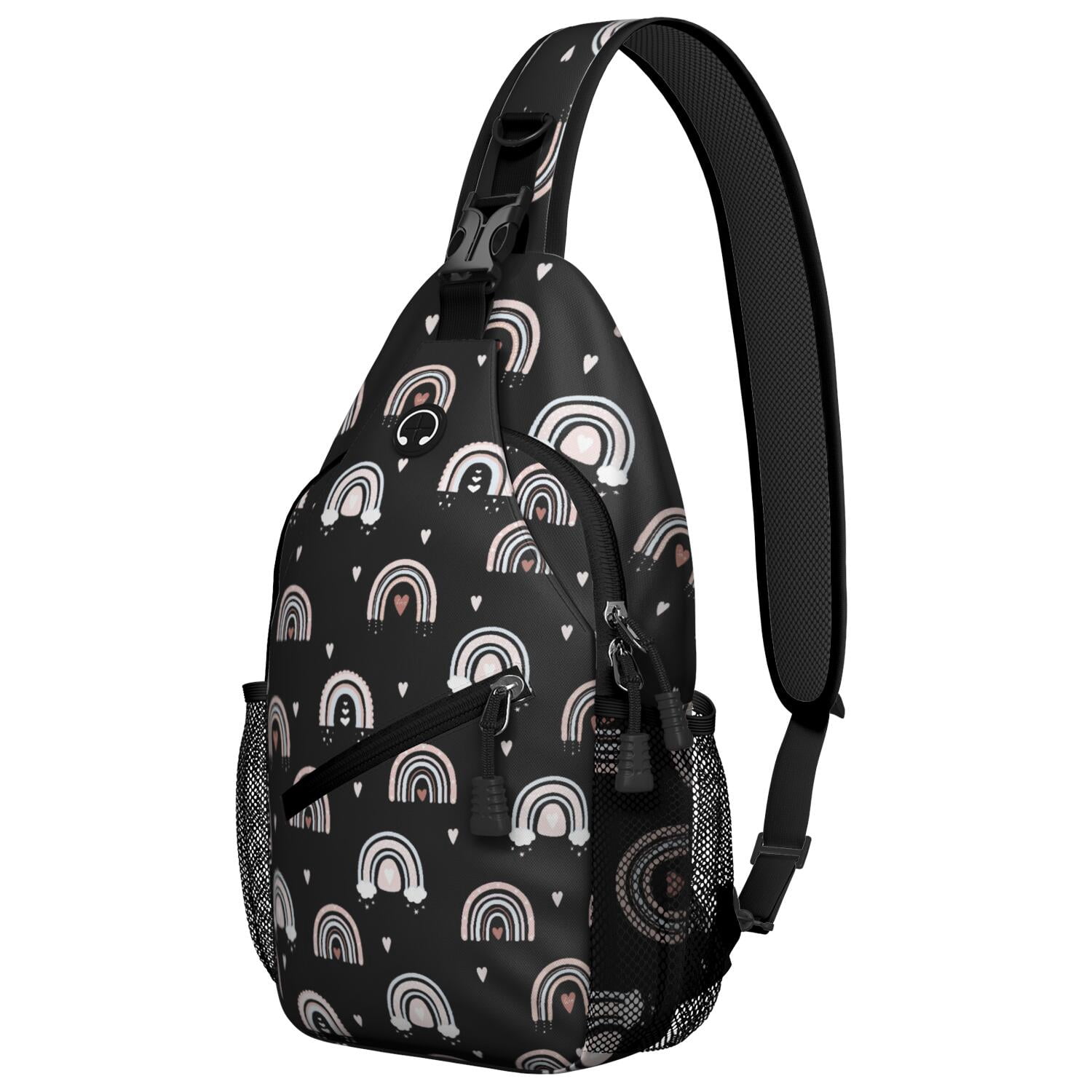 Bohemian Style Chest Bag Colorful Anti-Theft Sling Bag for Women Artistic & Comfortable