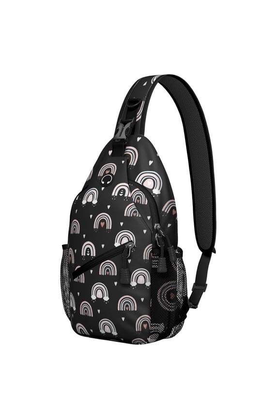 Bohemian Style Chest Bag Colorful Anti-Theft Sling Bag for Women Artistic & Comfortable