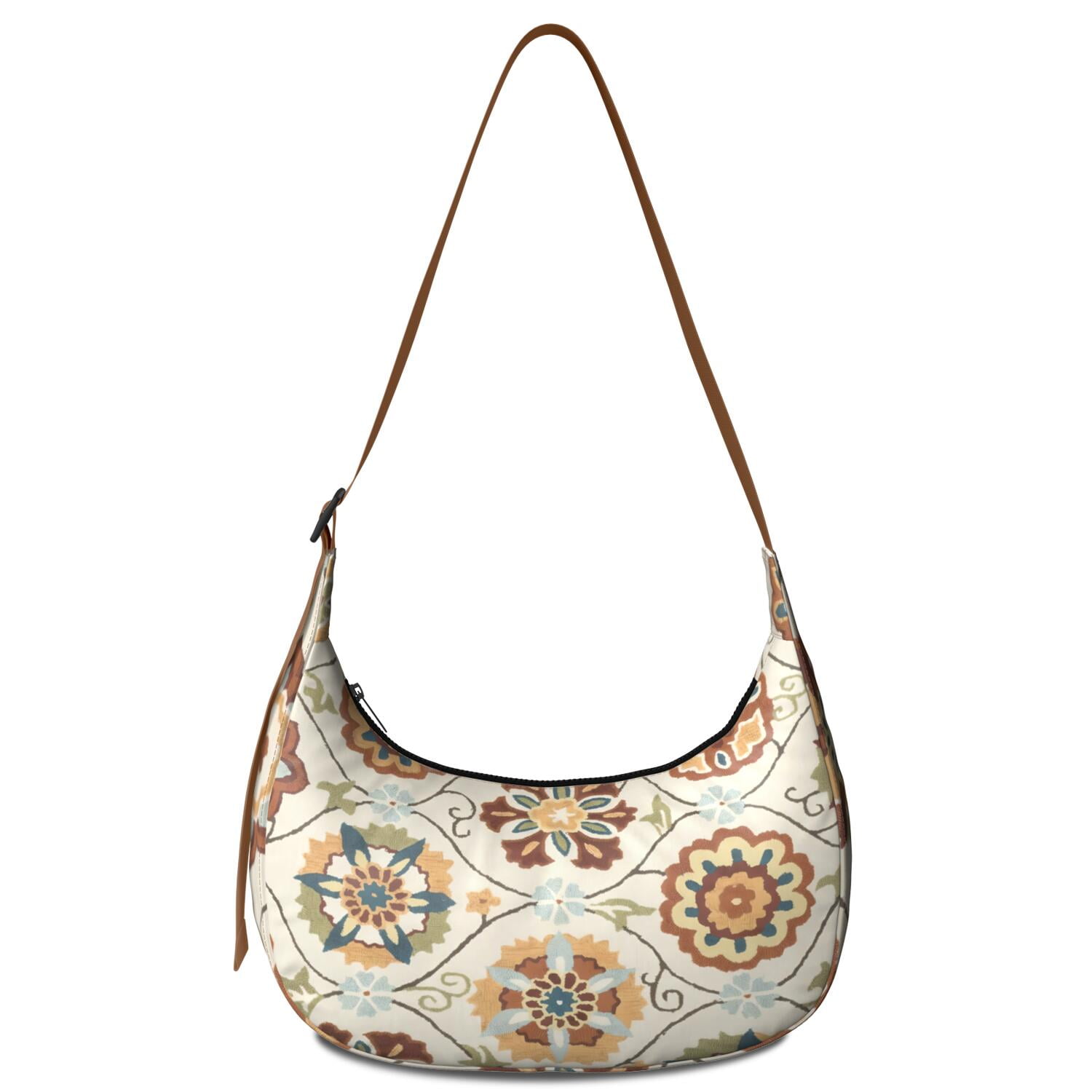 Bohemian Style Crossbody Bag for Women Retro Abstract Floral Corduroy ...