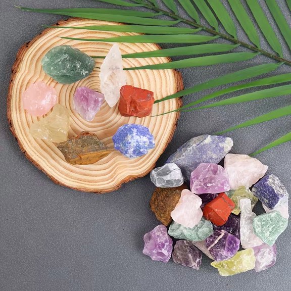 Bohemian-Style Natural Rough Stone Mix, Random Colors