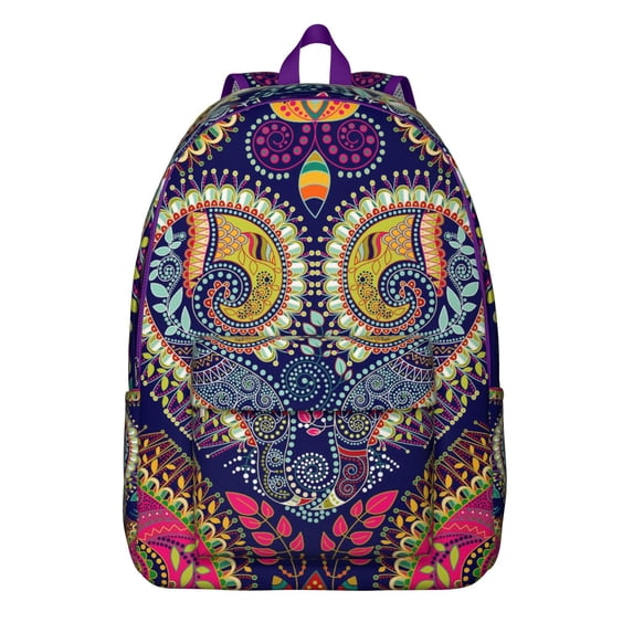 Bohemian Style Paisley Backpack, Durable Lightweight Daypack for School College, Laptop Bag with Multiple Pockets, Perfect Gift Idea