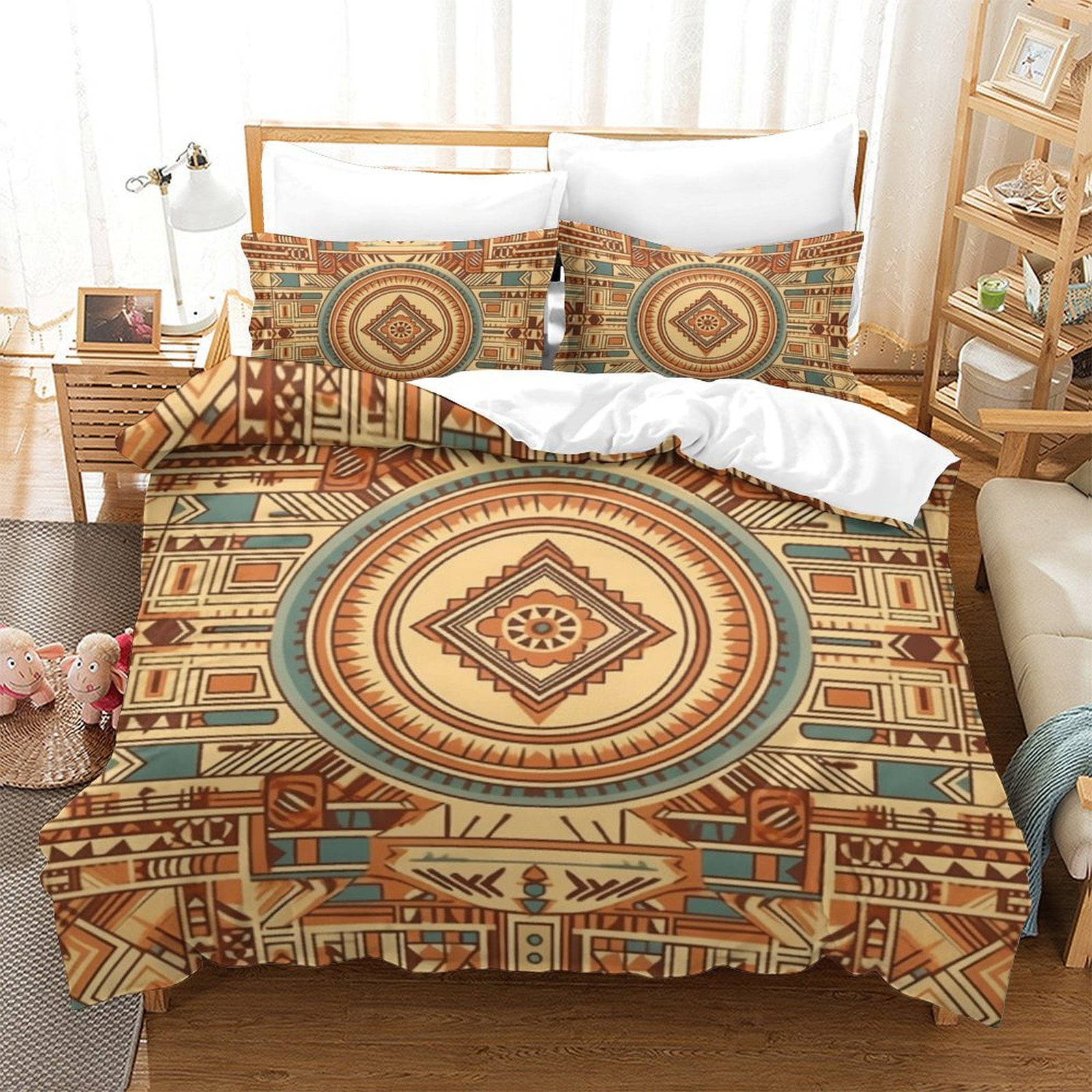 Bohemian Style Quilt Cover Set Duvet Cover Pillowcase Teenager Adult ...