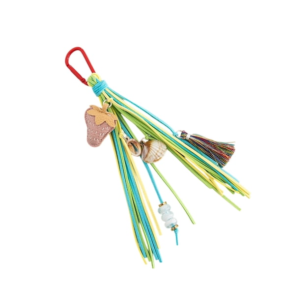 Bohemian Style Shell Bag Charm Colorful Tassels DIY Craft Kit Gift