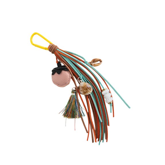 Bohemian Style Shell Bag Charm Colorful Tassels DIY Craft Kit Gift