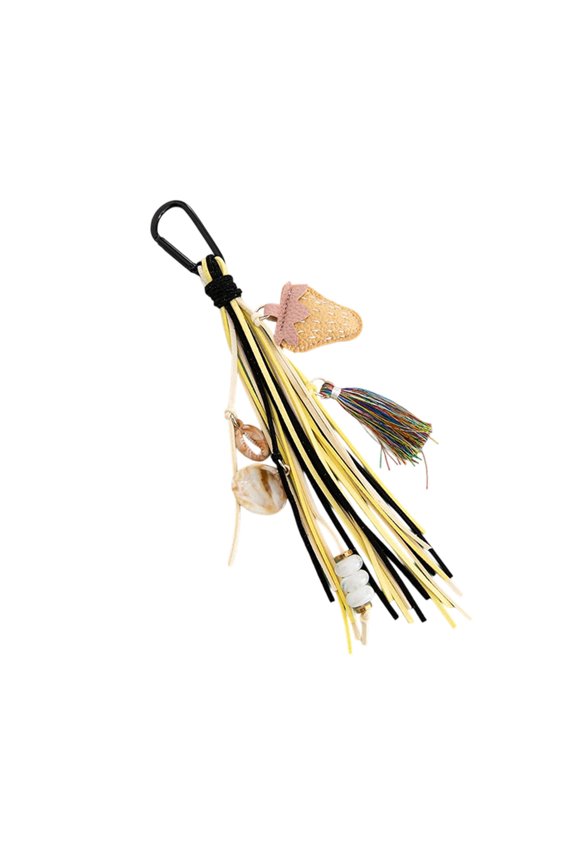 Bohemian Style Shell Bag Charm Colorful Tassels DIY Craft Kit Gift