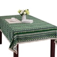 thumbnail image 1 of Bohemian Style Square Tablecloth Cotton Linen Lace Boho Table Cloth for Kitchen Dining Room Tabletop Decoration, 1 of 6