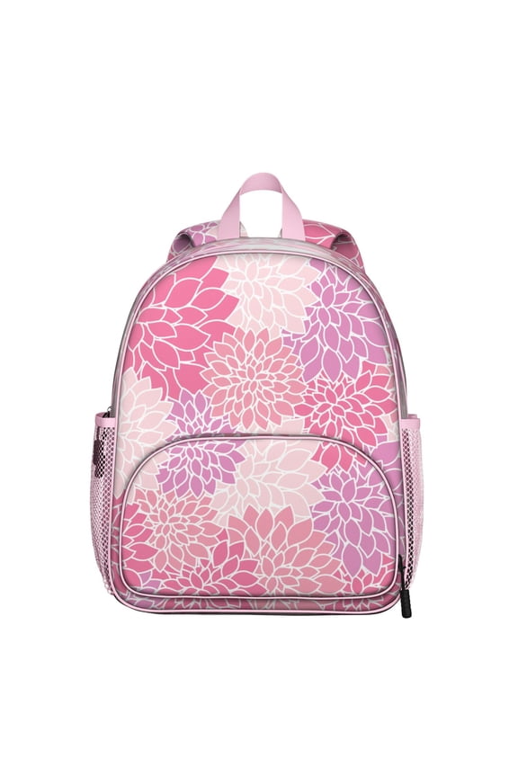 Bohemian Style Student Backpack – Retro Hippie Tribal Folk Aesthetic with Vintage Floral Rustic Home Decor Design, Durable School Bag