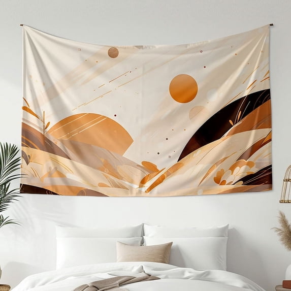 Bohemian Style Tapestry, Natural Scenery Mountain Sunset Wall Hanging Tapestry, Bedroom Living Room Dormitory Decoration, Home Decoration