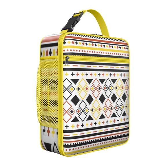 Bohemian Style Thermal Cooler, Portable Meal Bag with Durable Fabric, Ideal for Outdoors and Commute