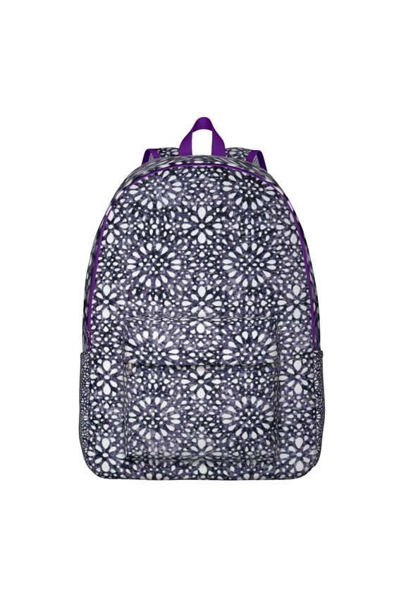 Bohemian Style Travel Backpack for Women, Durable Laptop Daypack with Colorful Tribal Print and Multi-Pocket Design