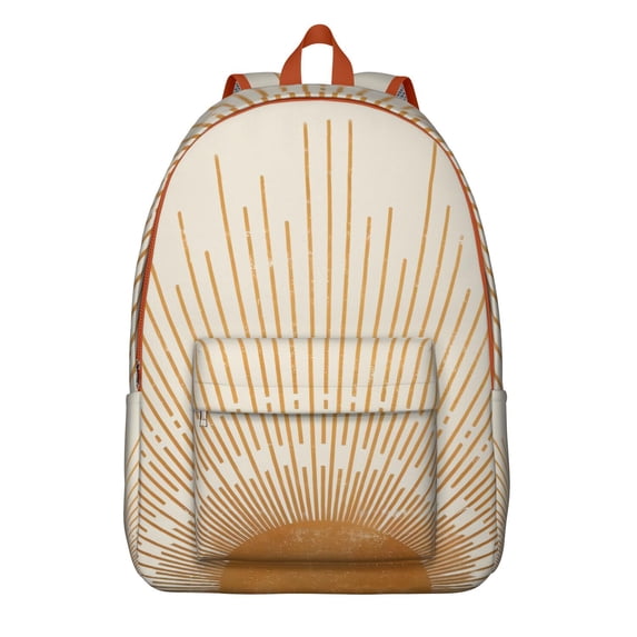 Bohemian Style Unisex Backpack: Spacious Boho Bookbag with Front Pocket for High School, College, Work Commute, Travel, Vacation, Stylish and Practical, Great Gift