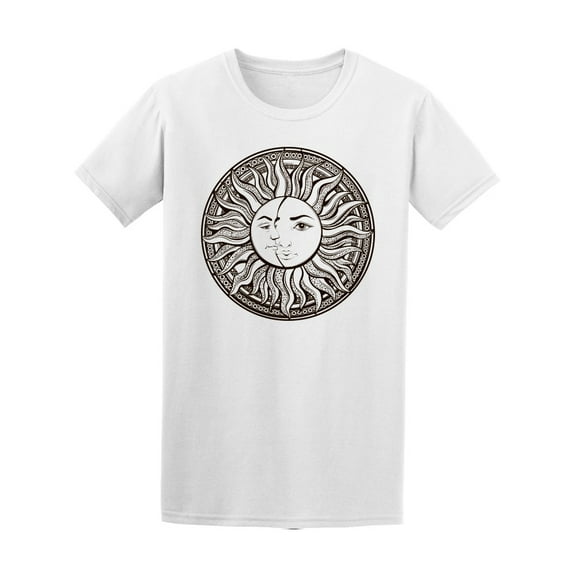Bohemian Sun And Moon  T-Shirt Men -Image by Shutterstock, Male Medium