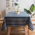 thumbnail image 1 of Bohemian Tablecloth for Rectangle Tables Heavyweight Cotton Linen Boho Style Table Cover for Kitchen Dinning Tabletop Decoration, 1 of 6