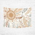 thumbnail image 1 of Bohemian Tapestry Wall Hanging,Boho Sun Neutral Botanical Tapestries for Dorm Room Decor, Boho Wall Art,Bed Throw,Sofa Cover,60"x40", Earthy Tones, 1 of 6