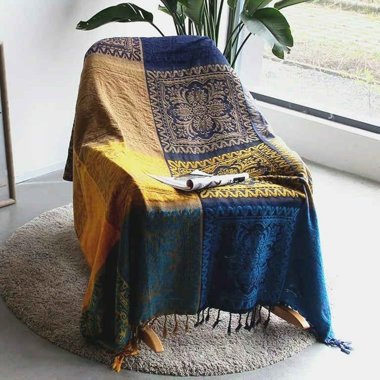 Blanket with large tassels store